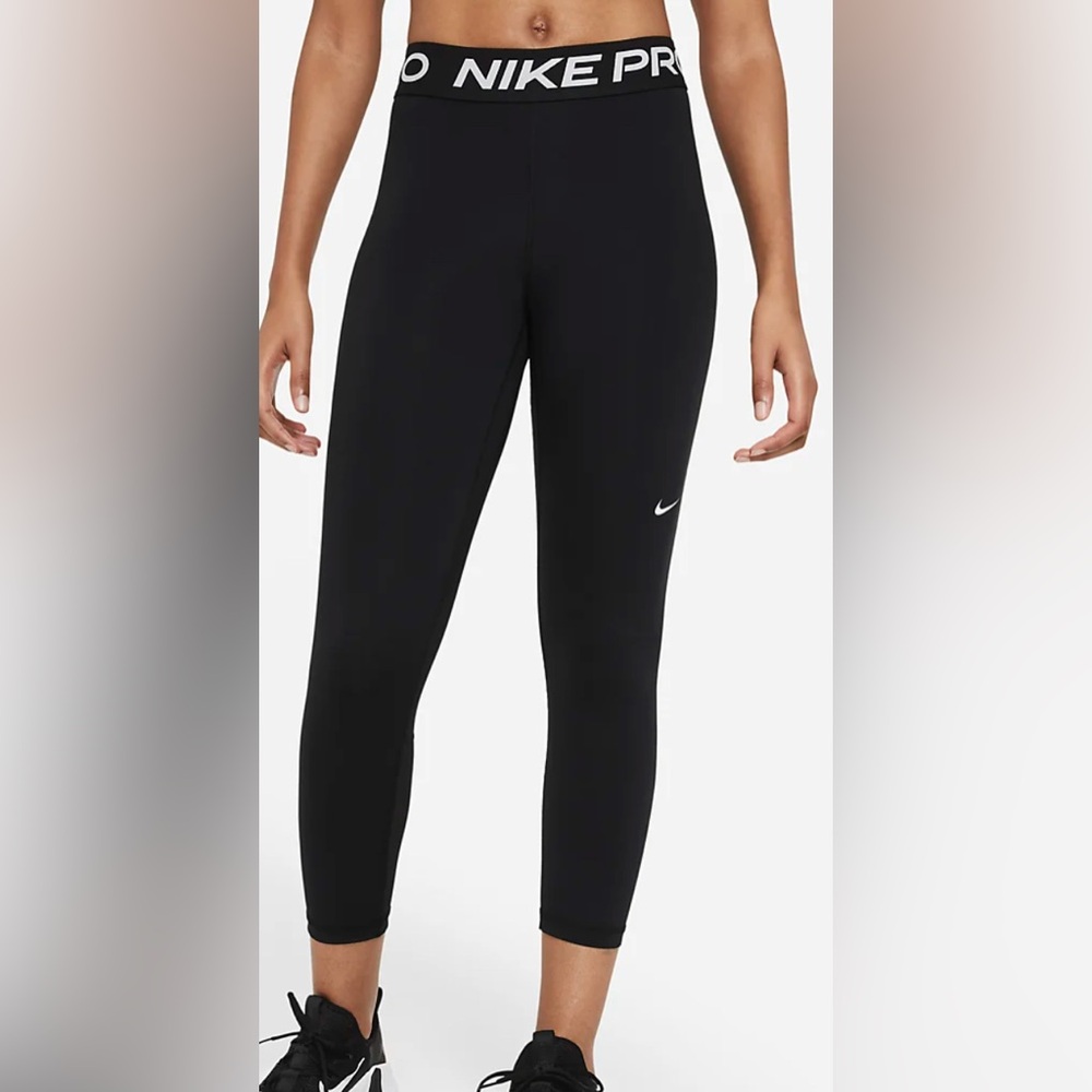 Women's Mid-Rise Crop Mesh-Panel Leggings